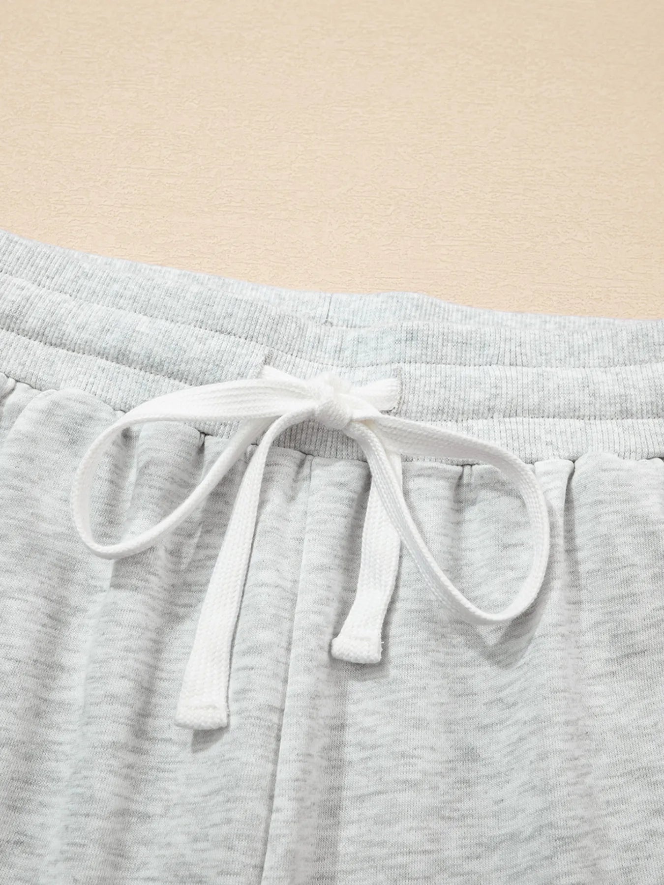Color Block Long Sleeve Sweatshirt and Shorts Set-Nordavory