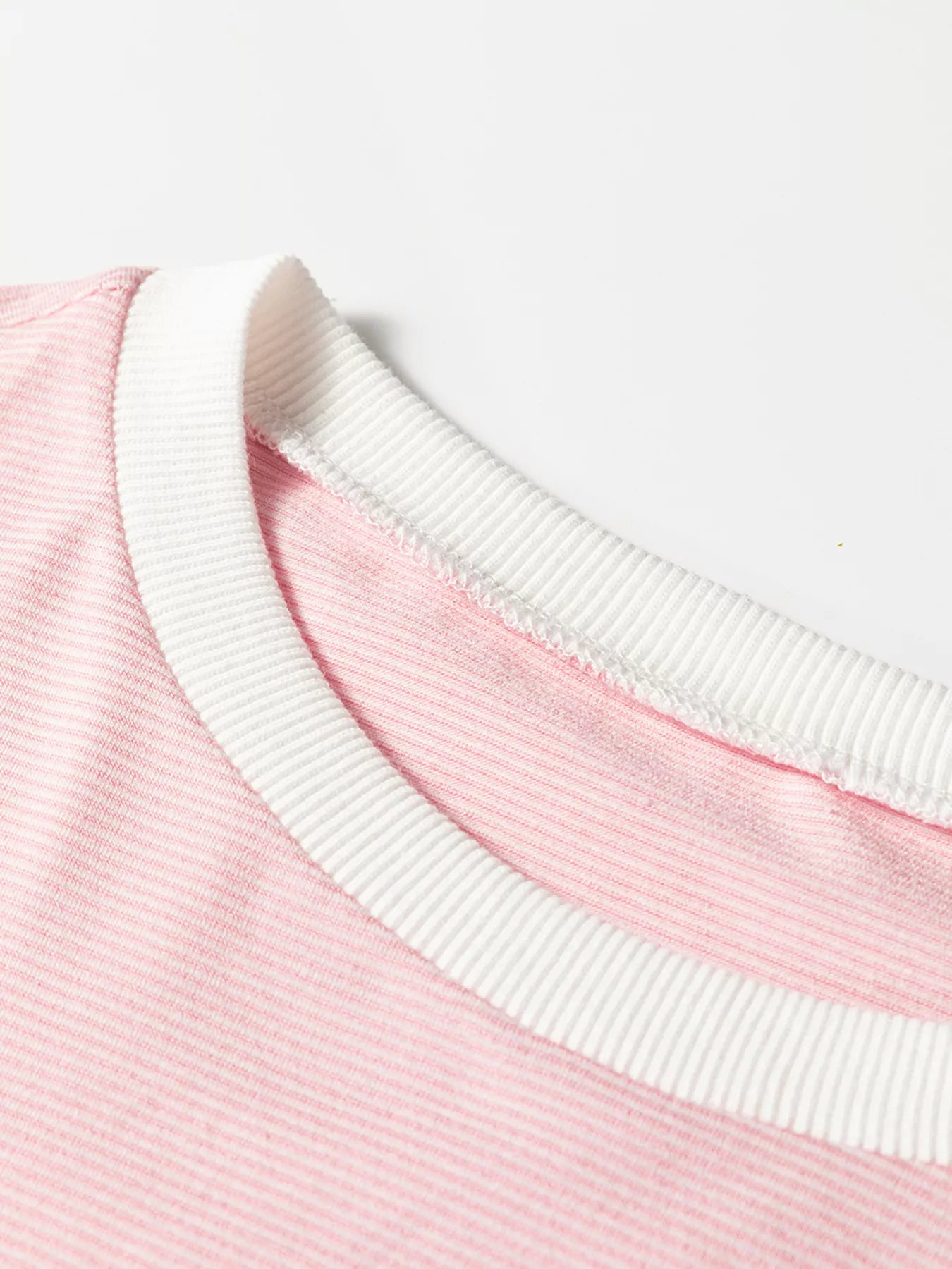 Stripe Contrast Edge Patchwork Long Sleeve Top-Nordavory