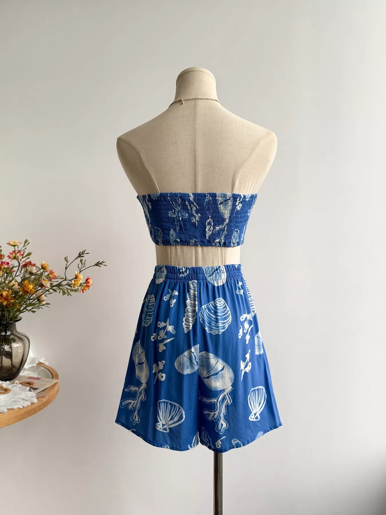 Seashell Print 3-Piece Summer Set-Nordavory