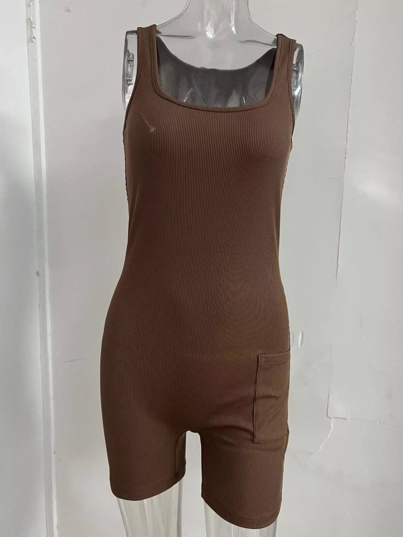 Wide Strap Slim Fit Romper-Nordavory