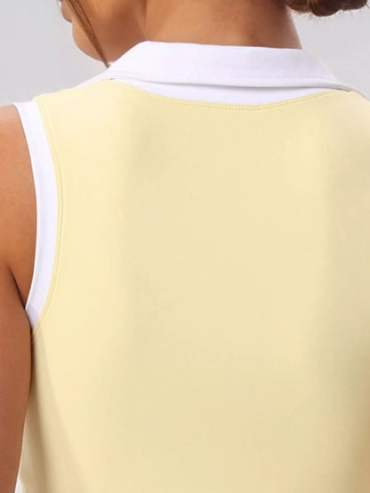 Sleeveless Top and Pleated Skirt Active Set – image 3