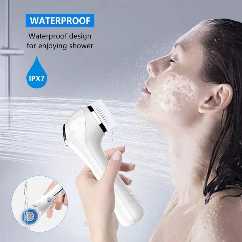 Facial Cleansing Brush, Brush For Exfoliating, IPX7 Waterproof 3 In 1 - Nordavory
