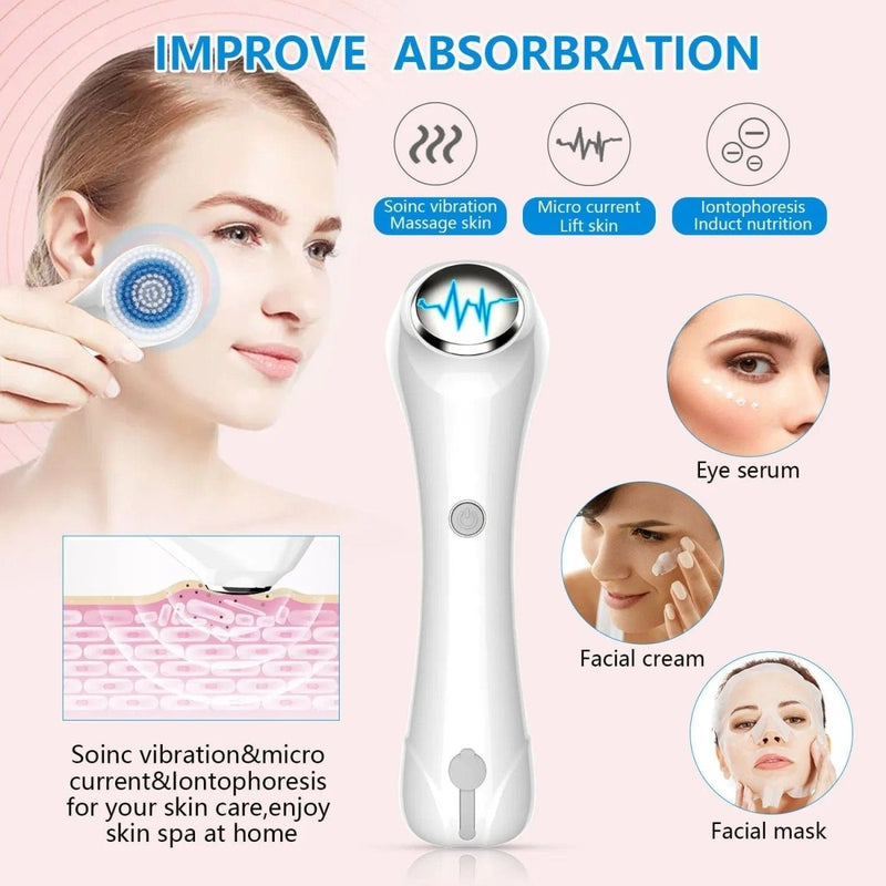 Facial Cleansing Brush, Brush For Exfoliating, IPX7 Waterproof 3 In 1 - Nordavory