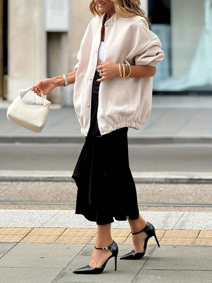 Button Up Long Sleeve Jacket-Nordavory