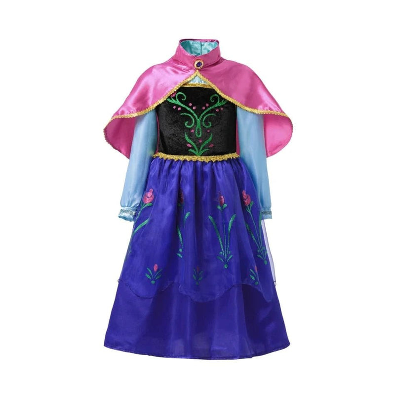 Fancy Queen Elsa Anna Costume Girls Princess Dress Toddler Halloween - Nordavory