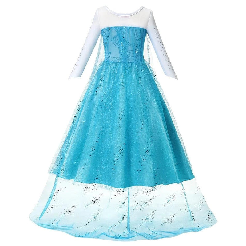 Fancy Queen Elsa Anna Costume Girls Princess Dress Toddler Halloween - Nordavory