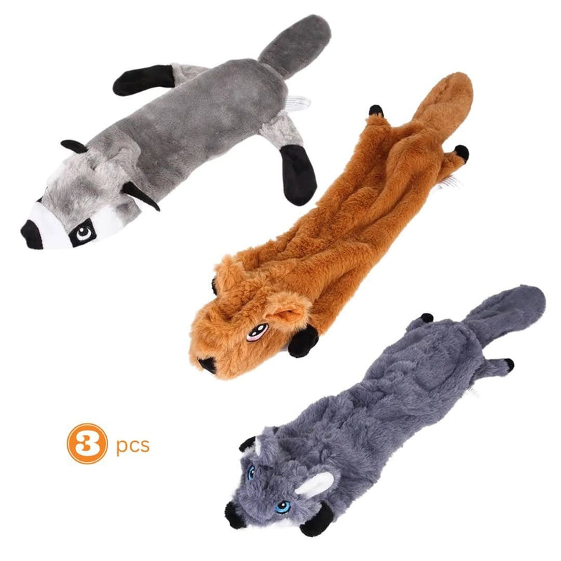 Fast Shipping 3 pcs assorted Dog Toys (No Stuffing) Toys nordavory