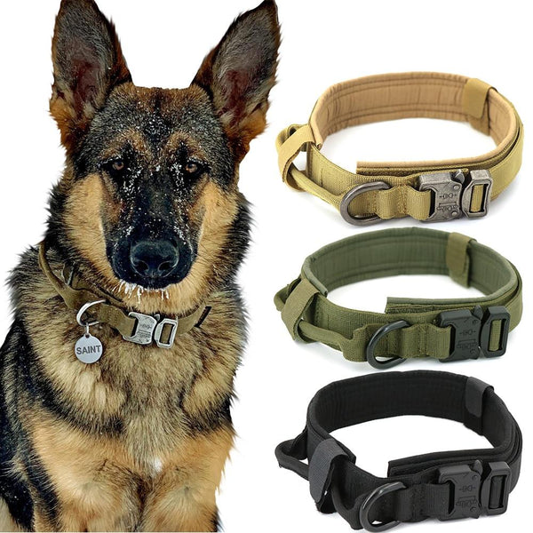 Fast Shipping Durable Military Tactical Dog Collar Leashes, Collars & Petwear nordavory