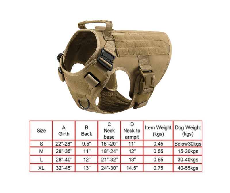 Fast Shipping Military Dog Tactical Harness and Leash Set Leashes, Collars & Petwear nordavory