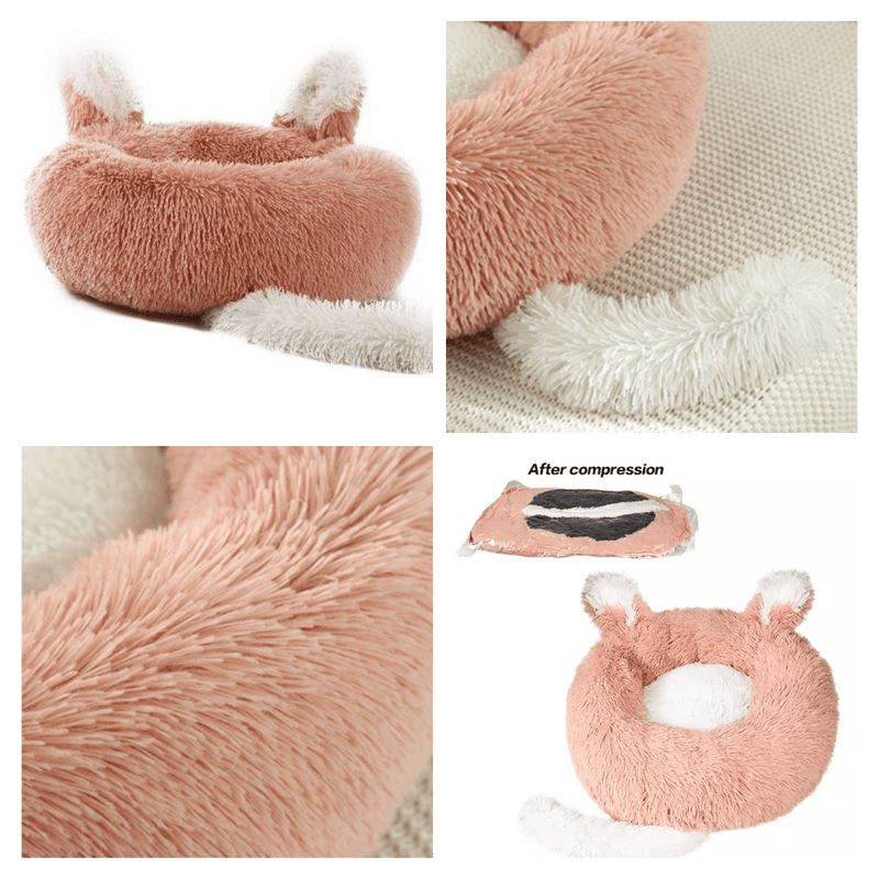 Fast Shipping Plush Pet Bed with Ears and Tail for Cats and Small Dogs Beds & Blankets nordavory