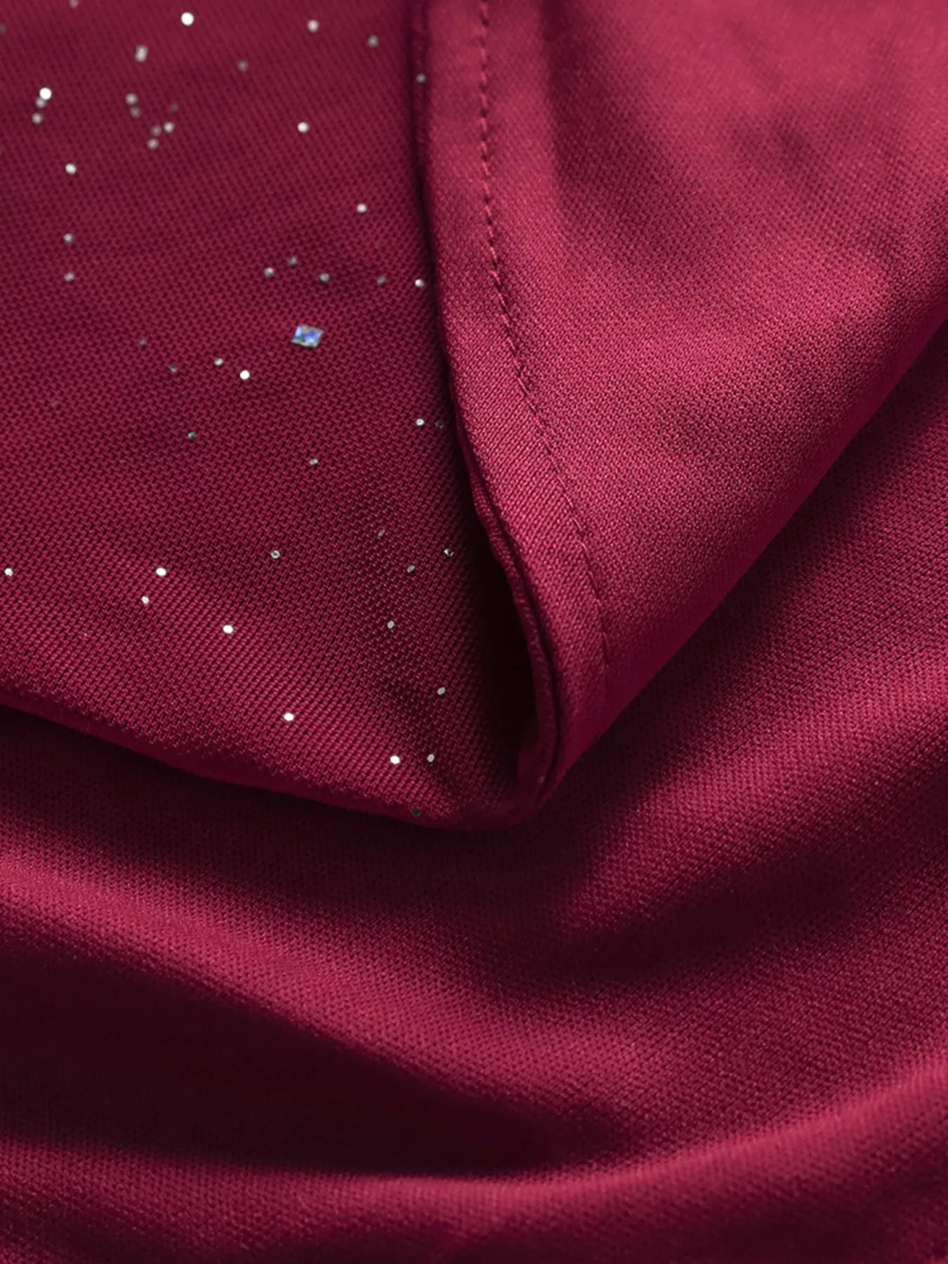 Glitter Slit Maxi Dress-Nordavory