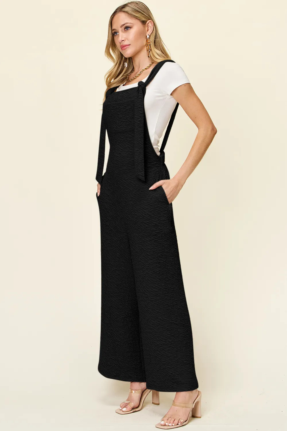Double Take Full Size Sleeveless Wide Leg Jumpsuit-Nordavory