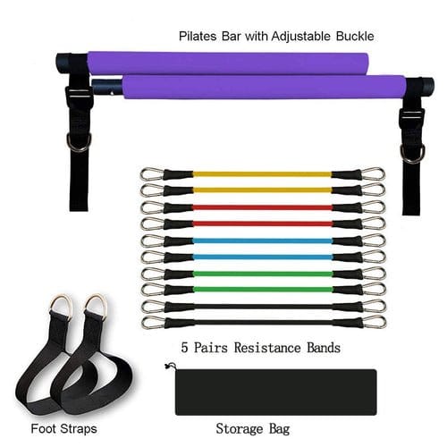 Fitness Yoga Pilates Bar Portable Gym Accessories Sport Elastic Fitness & wellness nordavory
