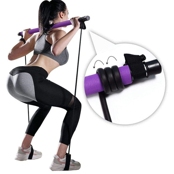 Fitness Yoga Pilates Bar Portable Gym Accessories Sport Elastic Fitness & wellness nordavory