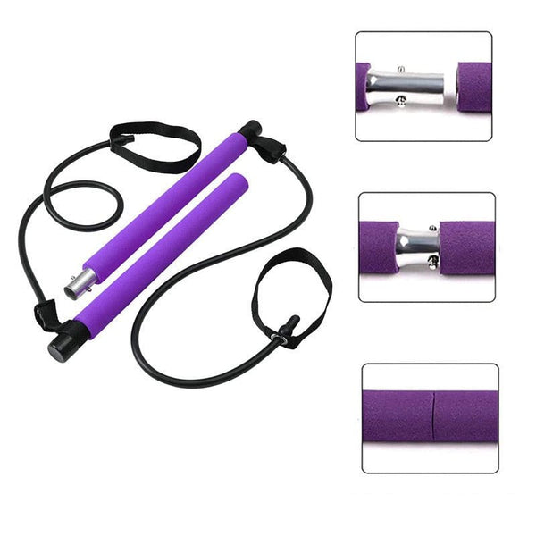 Fitness Yoga Pilates Bar Portable Gym Accessories Sport Elastic Fitness & wellness nordavory