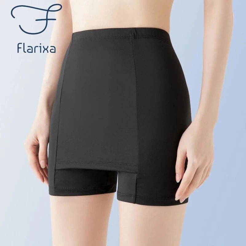 Flarixa Double Layer Safety Panties For Girls Women Boxer High Waist - Nordavory