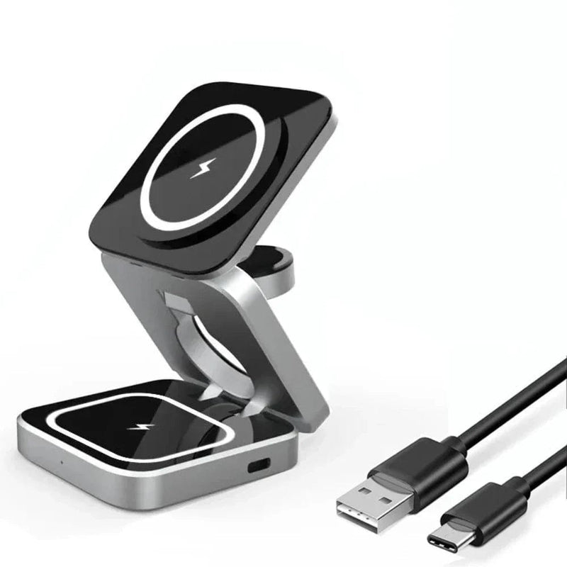 Foldable 3 in 1 Wireless Charging Phone Stand - Nordavory