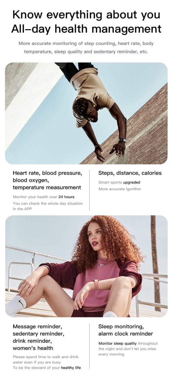 Full Screen IP68 Waterproof Ultra-Thin Smartwatch Tech Accessories nordavory