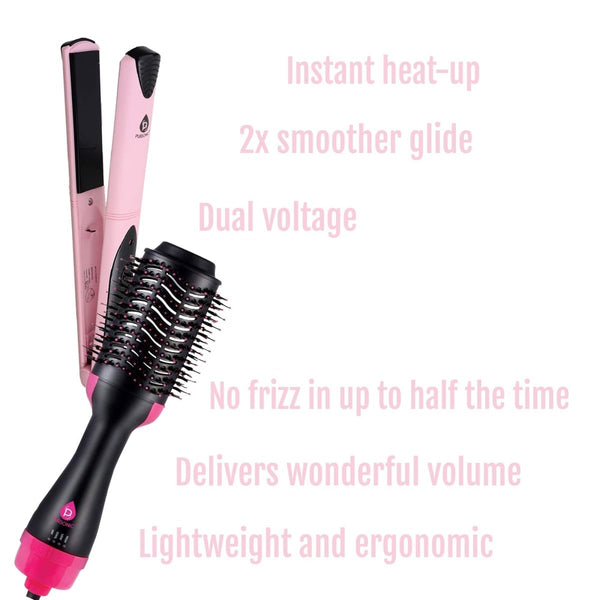 Hair Styling Power Bundle: One Step Hair Dryer & Volumizer Brush + - Nordavory
