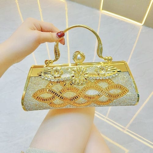 Handmade rhinestone Dinner bag Cocktail Dress Bag Hand - held skew party - Nordavory