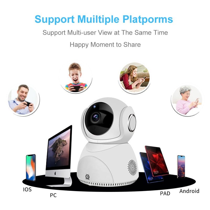 HD 1080P Camera 360° Panoramic PTZ Wireless Wifi Camera Tech Accessories nordavory