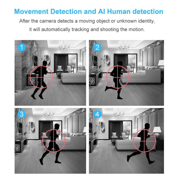 HD 1080P Camera 360° Panoramic PTZ Wireless Wifi Camera Tech Accessories nordavory