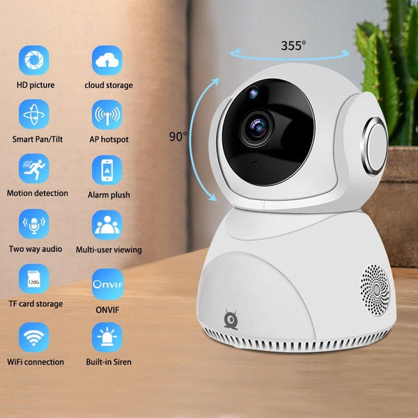 HD 1080P Camera 360° Panoramic PTZ Wireless Wifi Camera Tech Accessories nordavory