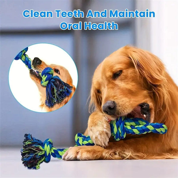 Heavy - Duty Rope Knot Dog Toys For Large Breeds Dental Health Chew And - Nordavory