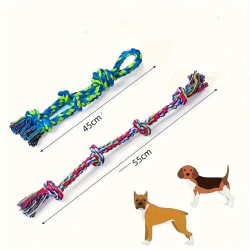 Heavy - Duty Rope Knot Dog Toys For Large Breeds Dental Health Chew And - Nordavory