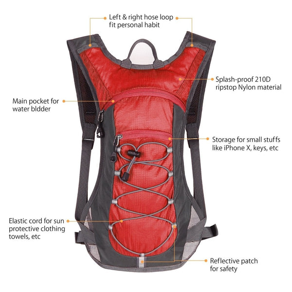 Hydration Pack with 70 oz 2L Water Bladder - Nordavory