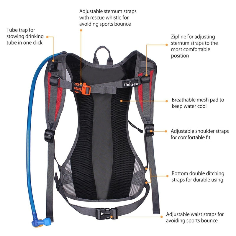 Hydration Pack with 70 oz 2L Water Bladder - Nordavory
