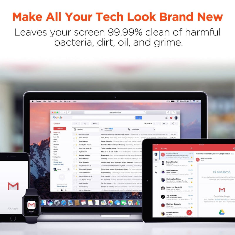 HyperGear ScreenWhiz 7 - in - 1 Complete Tech Cleaning Kit - Nordavory