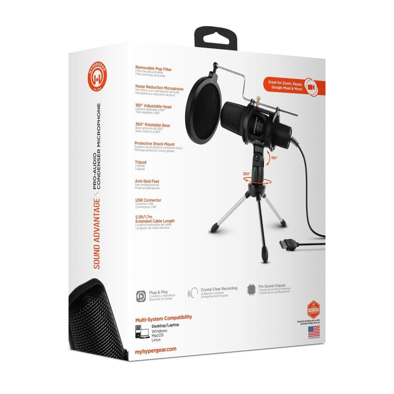 HyperGear Sound Advantage Pro-Audio Hi-Def Condenser Microphone Audio & Video nordavory