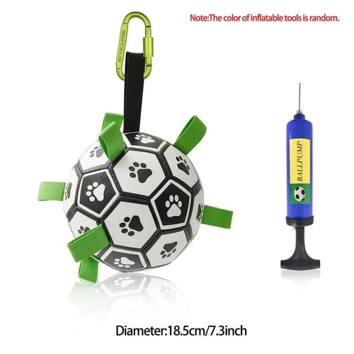 Interactive Dog Football Toy Soccer Ball Inflated Training Toy For - Nordavory