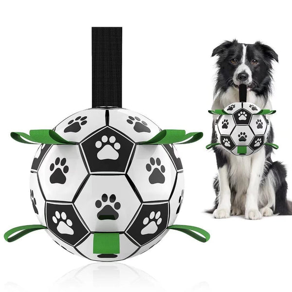Interactive Dog Football Toy Soccer Ball Inflated Training Toy For - Nordavory