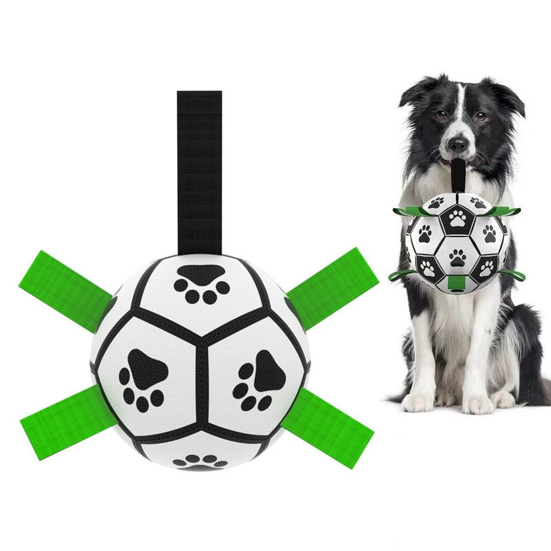 Interactive Dog Football Toy Soccer Ball Inflated Training Toy For - Nordavory