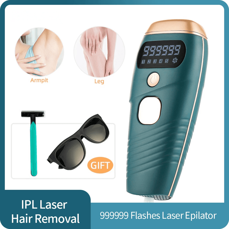 IPL Laser Epilator Painless 999999 Flashes Hair Removal Hair Remover Bath & Beauty nordavory
