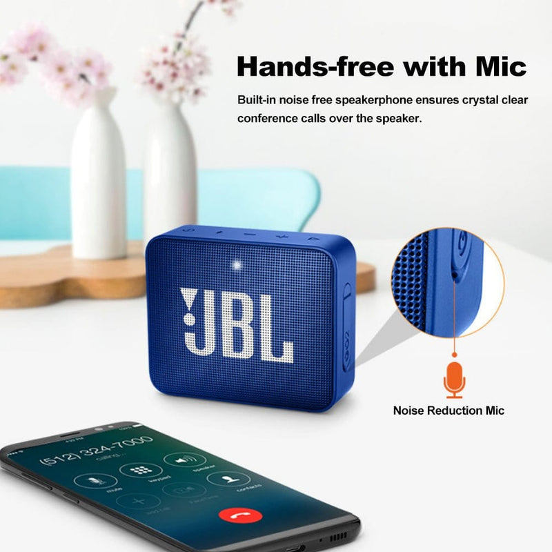 JBL GO 2 Wireless Bluetooth Speaker IPX7 Waterproof With Mic Audio & Video nordavory