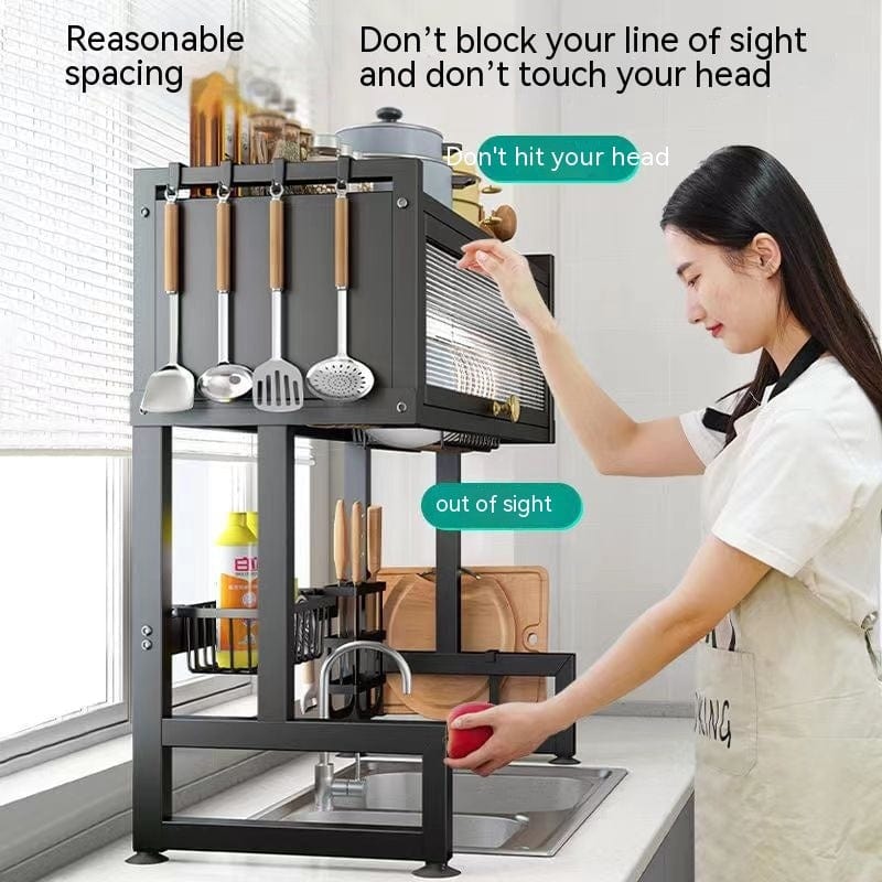 Kitchen Sink Storage Stand Surface Washed Bowl And Chopstick Rack - Nordavory