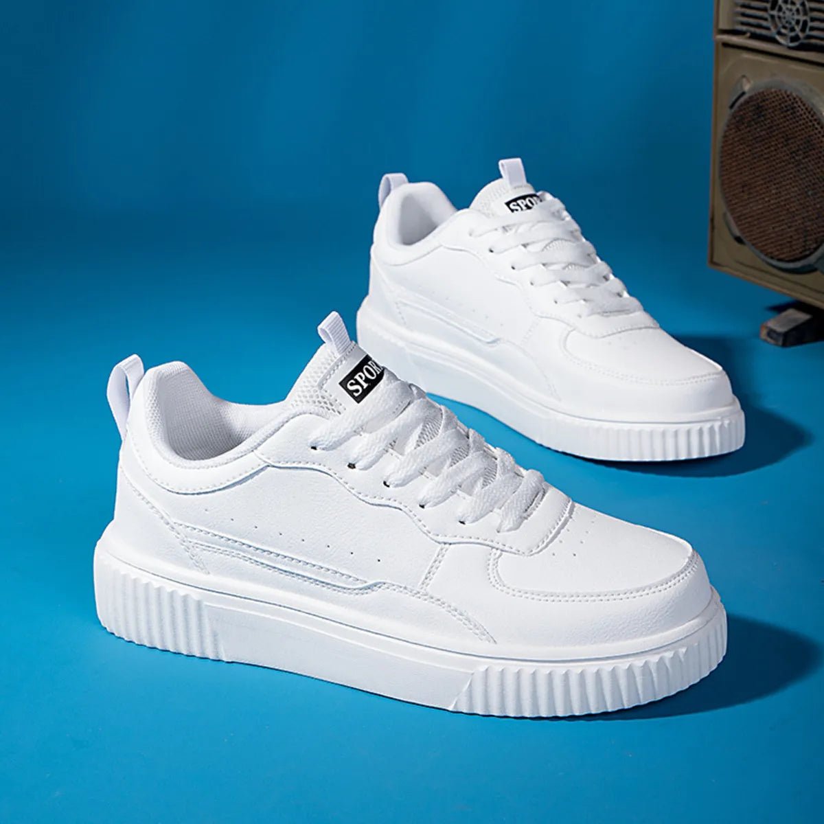 Lace Up Contrast Platform Sneakers-Nordavory
