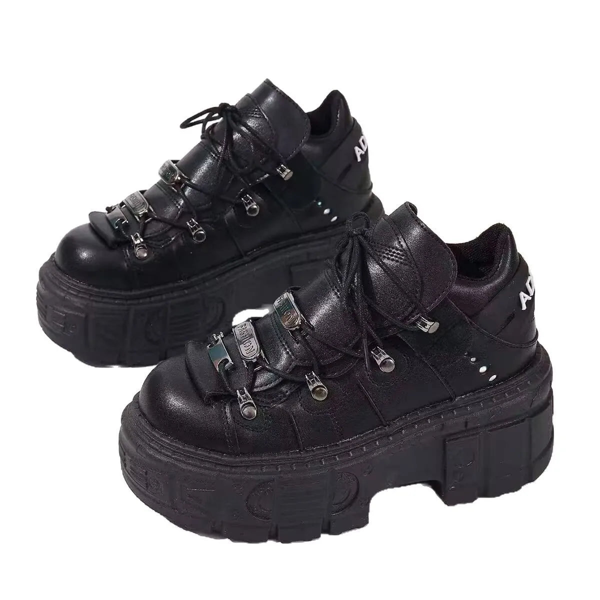 Lace Up Platform Sneakers: Elevate Your Style-Nordavory