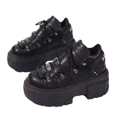 Lace Up Platform Sneakers: Elevate Your Style-Nordavory