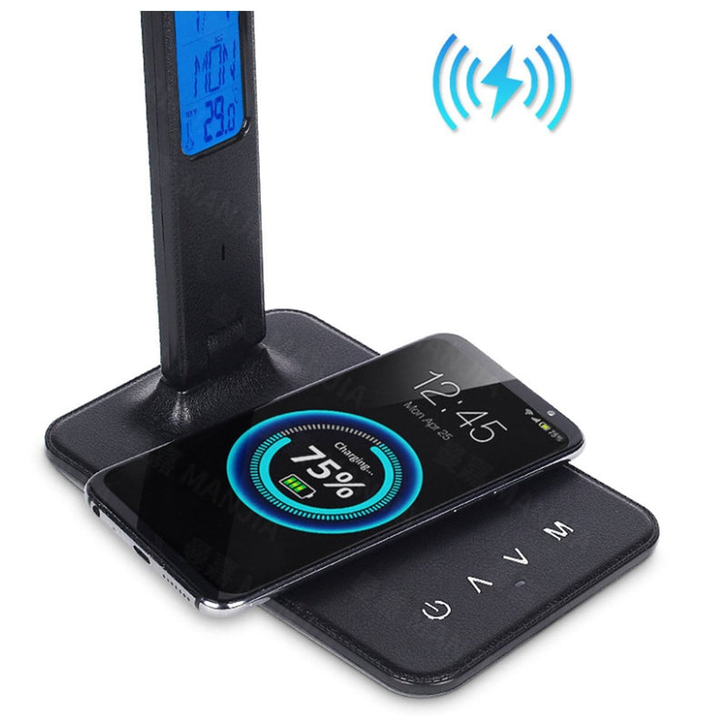 Lamp Plus 3 in 1 Lamp With Phone Charger, Clock And Thermostat - Nordavory