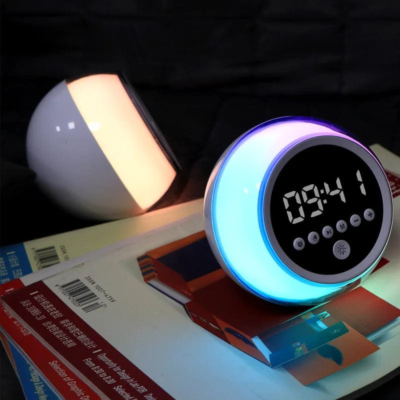 LED Ambient Bluetooth Speaker ABS Multifunctional Three Speed Bright - Nordavory