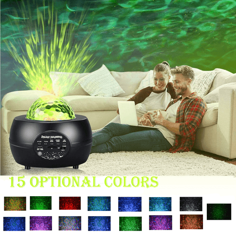 LED Night Light Starry Sky Projector with Bluetooth Wireless Speaker Lighting nordavory