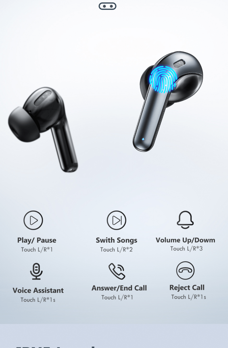 LED TWS Earbuds Bluetooth 5.0 Earphones for Huawei Iphone Tech Accessories nordavory