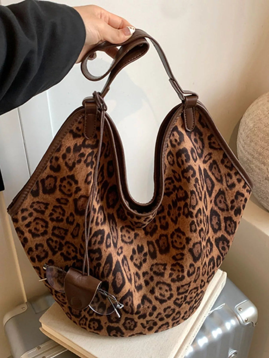 Leopard Print Large Tote Bag-Nordavory