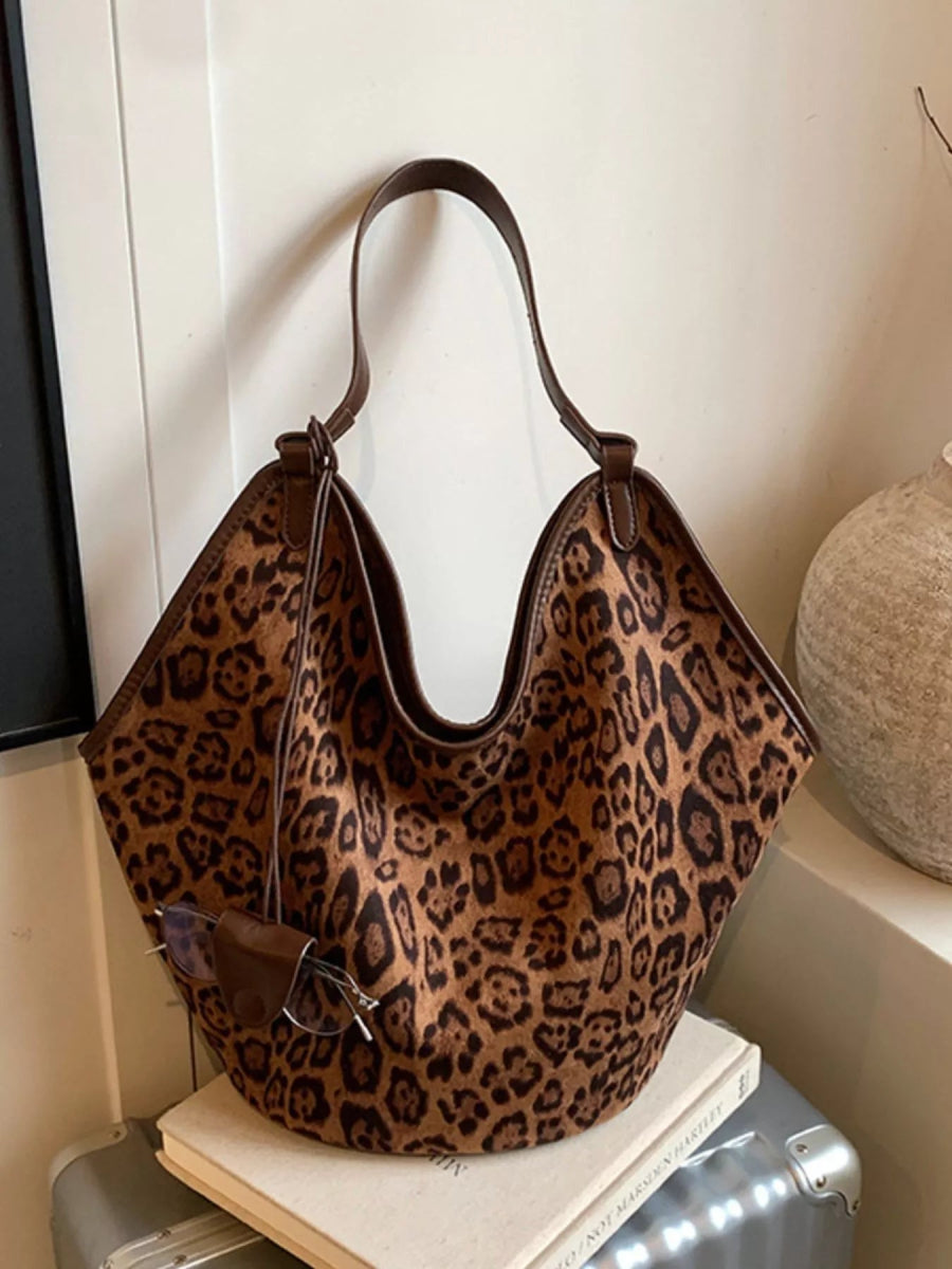 Leopard Print Large Tote Bag-Nordavory