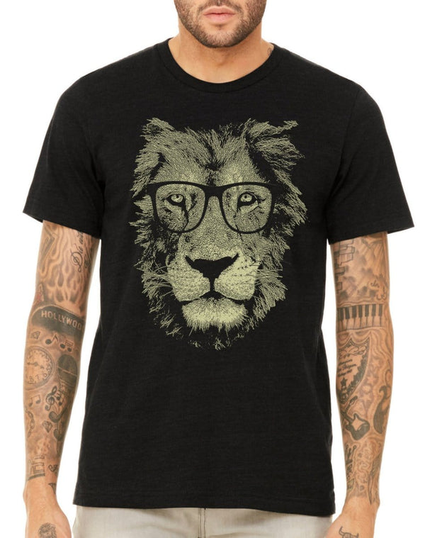 Lion Wearing Glasses T-shirts nordavory