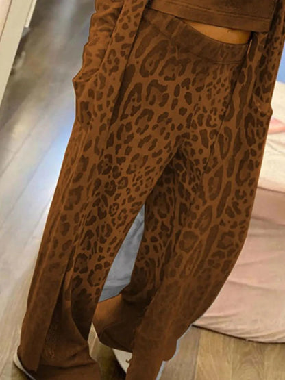 Long Sleeve Longline Outerwear and Pants Set-Nordavory
